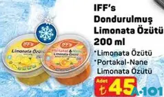 IFF'S DONDURULMUŞ LİMONATA ÖZÜTÜ ÇEŞİTLERİ 200 ML
